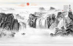 新中式禅意山水画