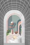 拱门装饰画