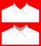 小男孩白衬衫证件照衣服素材