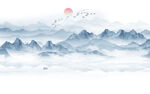 水墨山水画