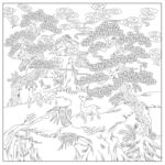 松鹤鹿竹 