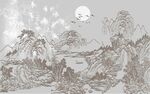 新中式背景墙 