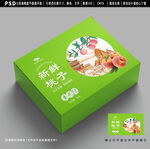 桃子包装 水果礼盒设计