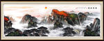 泰山办公室装饰画 泰山图