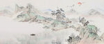 仿古山水画