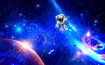 宇宙星空梦幻背景墙