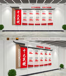 十大英模文化墙