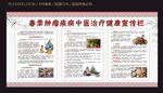 春季肿瘤疾病中医治疗健康宣传栏