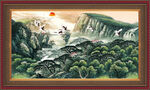 国画山水画 