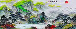 山水画山水风景画
