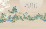 中式背景墙  