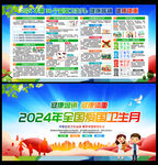 2024年爱国卫生月展板