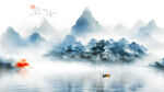 水墨画电视背景