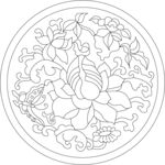 蝴蝶花纹