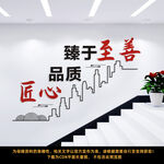 企业楼梯文化墙