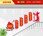 民族团结楼梯文化墙