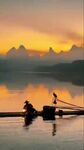 桂林山水夕阳