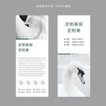 医美高级白天鹅系列海报