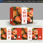 桃子礼盒包装设计