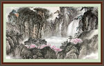 竖式山水画