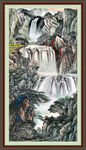竖式山水画