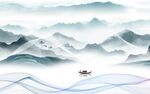 新传 大气中式山水 TIF分层