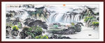 山水画山水风景