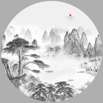 新中式水墨画