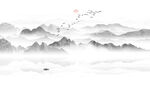 山水水墨画
