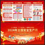 2024年安全生产月宣传展板