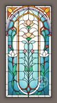 吊顶穹顶蒂凡尼教堂彩色玻璃图案