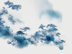 中国山水 中式山水 水墨山水 