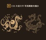 青铜神兽花纹