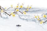中式山水花鸟