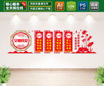 文明食堂文化墙