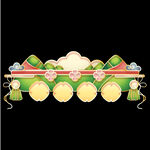 端午节矢量粽子标题框