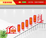 职工之家楼梯文化墙