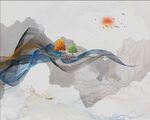 新中式抽像山水装饰画
