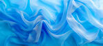 3d蓝色抽象波浪绸缎布纹背景