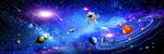 梦幻星球外太空黑洞宇宙星空背景