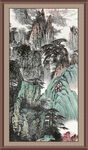 国画山水画 