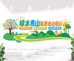 绿水青山就是金山银山文化墙图片