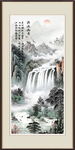 竖幅山水画