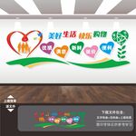 超市百货商场标语展板背景文化墙