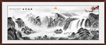 水墨中堂画 