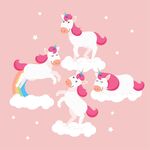 独角兽  卡通图案  童趣印花