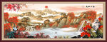 聚宝盆山水画