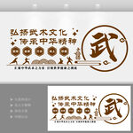 武术楼梯文化墙