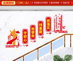 党建楼梯文化墙