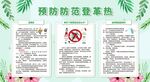 夏季预防疾病登革热与防蚊展板